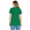 Damska koszulka T-shirt 100% miękka bawełna zielona roz. M